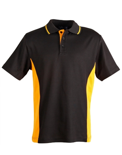 Picture of Winning Spirit, Mens TrueDry Contrast S/S Polo